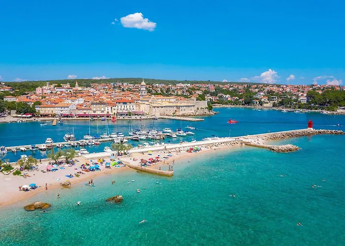 New With Pool, Sea View, Close To A Beautiful - By Traveler Tourist Agency Krk - Id 2407 Krk Town