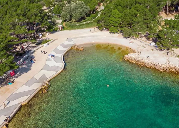 Villa New With Pool, Sea View, Close To A Beautiful - By Traveler Tourist Agency Krk - Id 2407 *